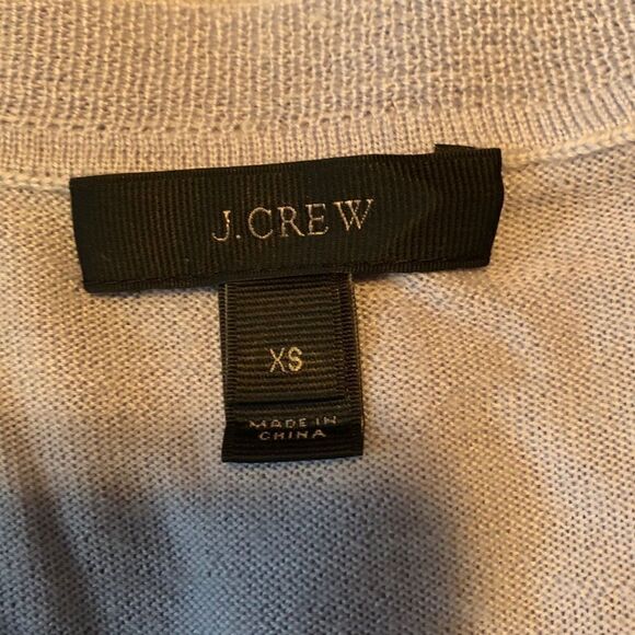 J. Crew 100%‎ Merino Wool Sweater in Faded Peri Blue | Soft Tie-Side Knit - Picture 3 of 11